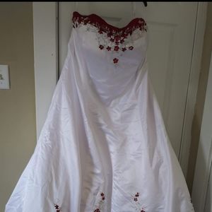 Custom made wedding dress 26w